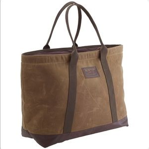 NEW Burton Snowboards Tote • Waxed Canvas • Large
